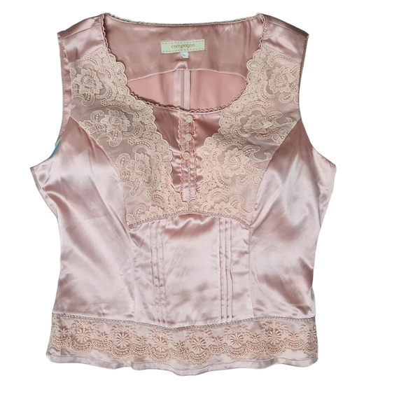 compagna Tops - Size- S, compagna pink crop top for women